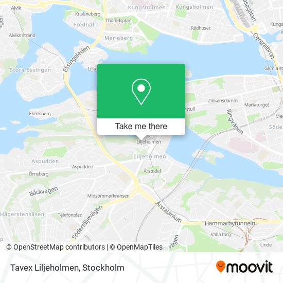 Tavex Liljeholmen map