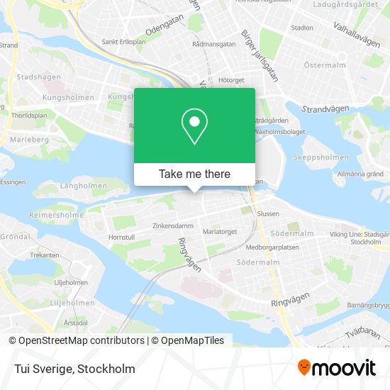 Tui Sverige map