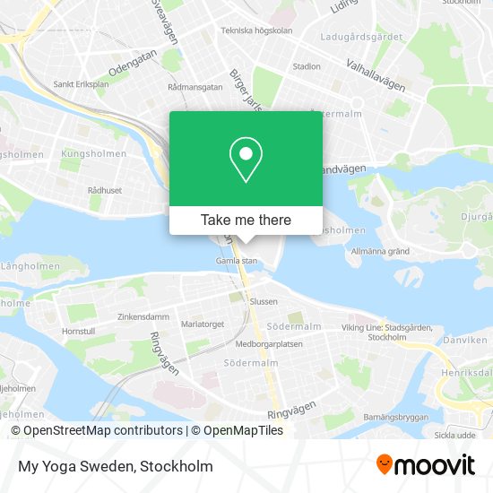 My Yoga Sweden map