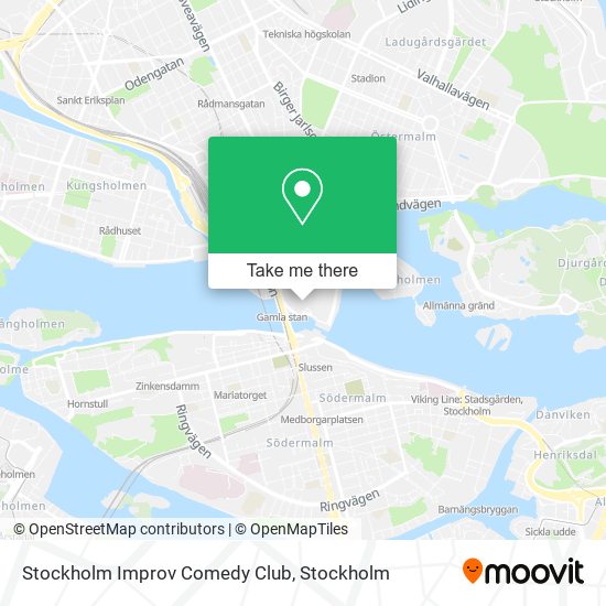 Stockholm Improv Comedy Club map