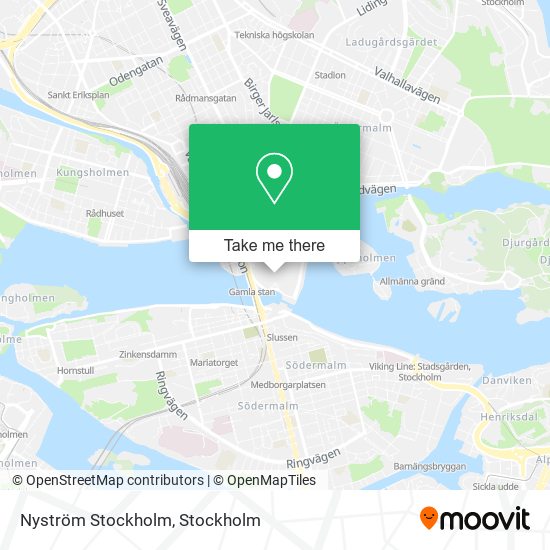 Nyström Stockholm map