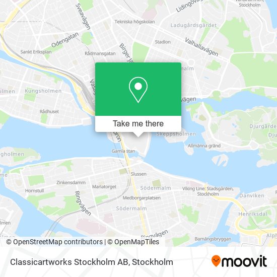 Classicartworks Stockholm AB map