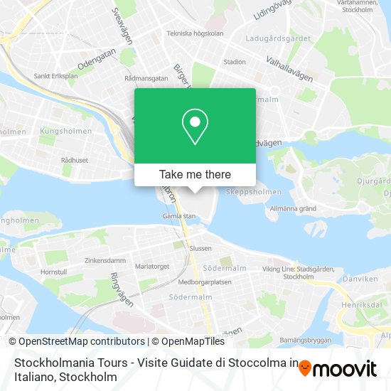 Stockholmania Tours - Visite Guidate di Stoccolma in Italiano map