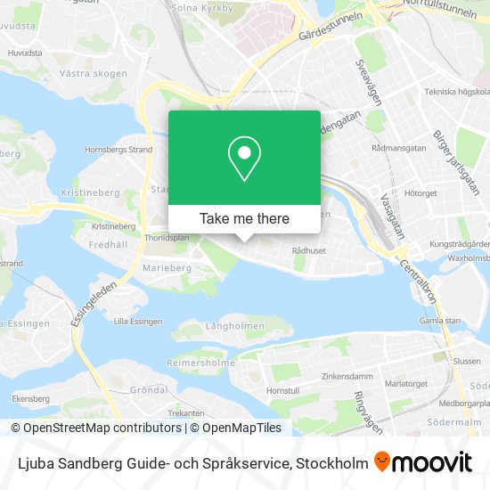 Ljuba Sandberg Guide- och Språkservice map