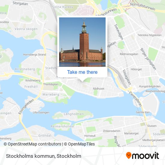 Stockholms kommun map