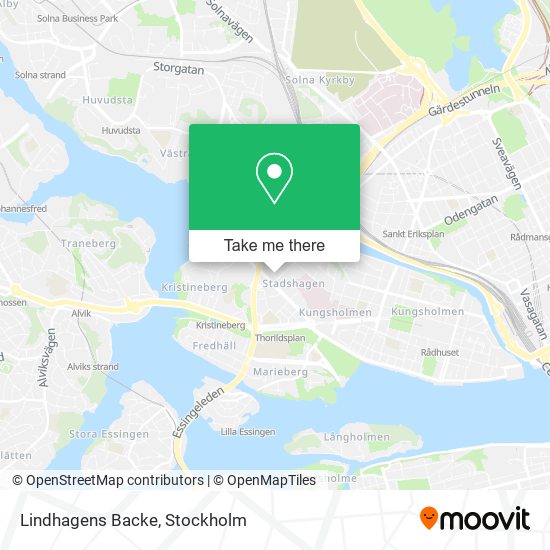 Lindhagens Backe map