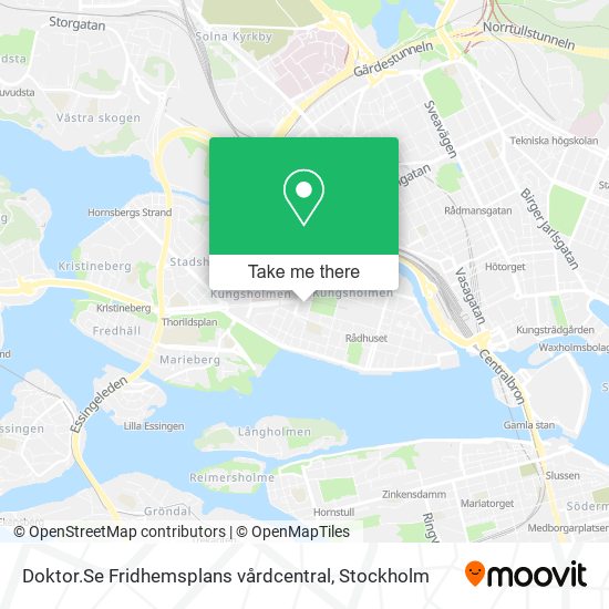 Doktor.Se Fridhemsplans vårdcentral map