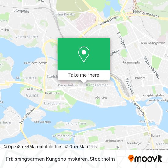 Frälsningsarmen Kungsholmskåren map