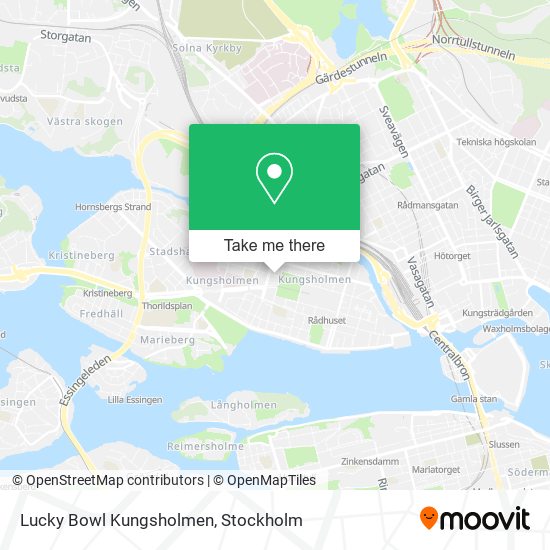 Lucky Bowl Kungsholmen map