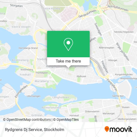 Rydgrens Dj Service map