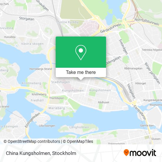 China Kungsholmen map