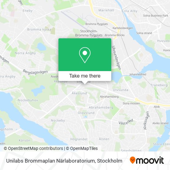 Unilabs Brommaplan Närlaboratorium map