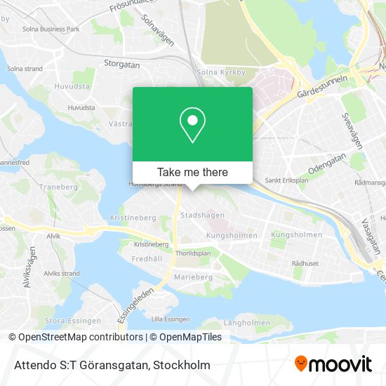 Attendo S:T Göransgatan map