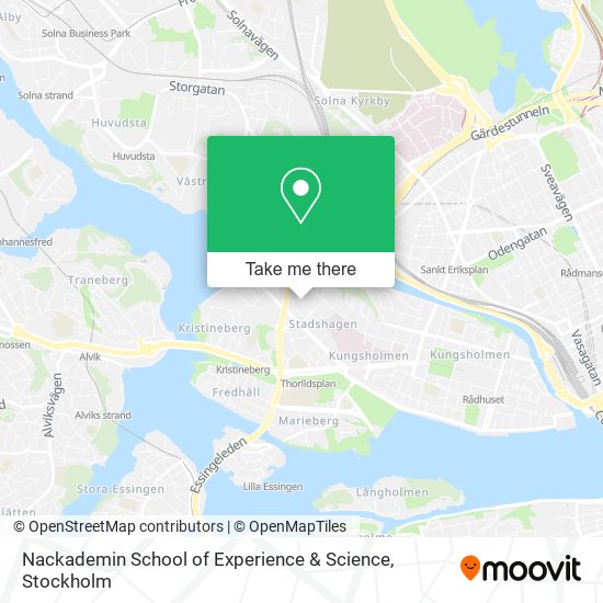 Nackademin School of Experience & Science map