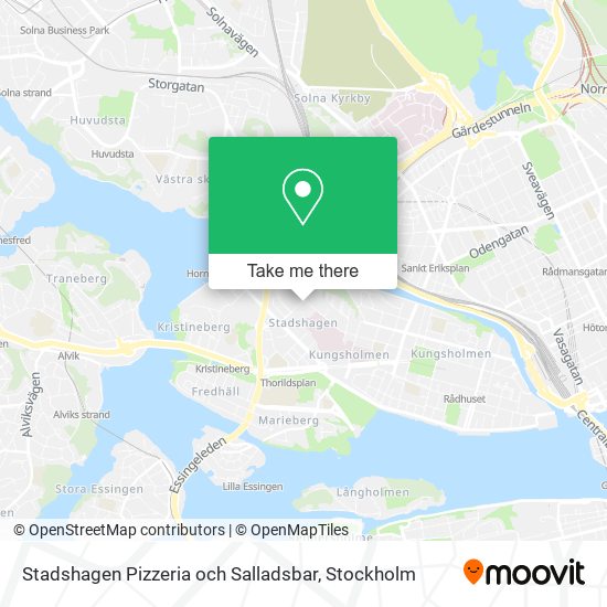 Stadshagen Pizzeria och Salladsbar map