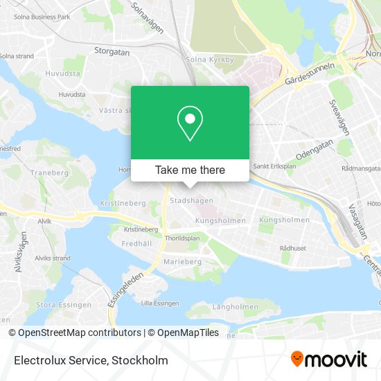 Electrolux Service map