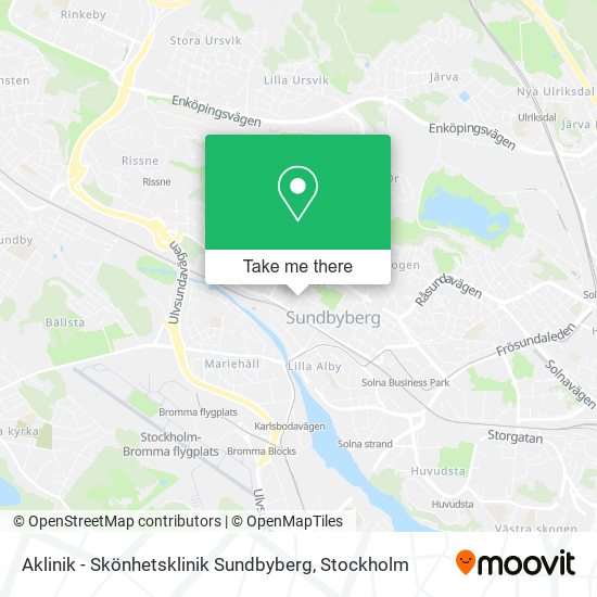 Aklinik - Skönhetsklinik Sundbyberg map