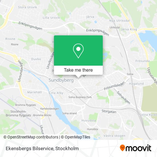 Ekensbergs Bilservice map