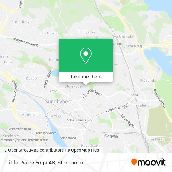 Little Peace Yoga AB map