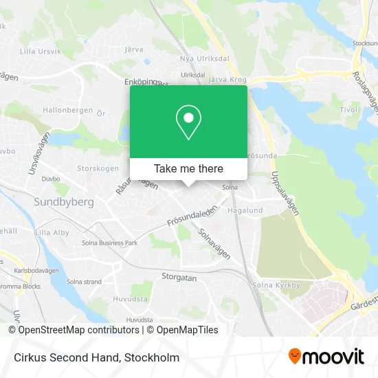 Cirkus Second Hand map