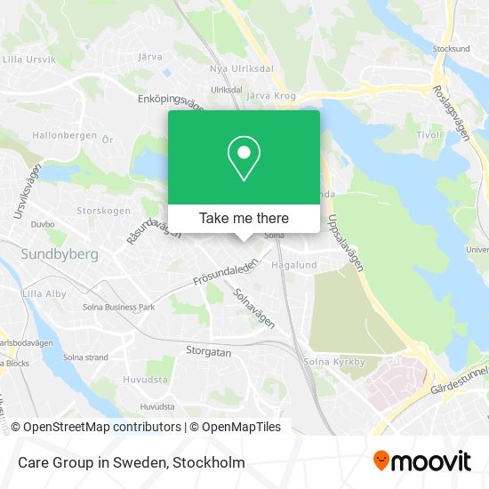 Care Group in Sweden map