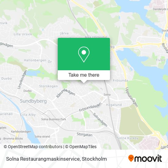 Solna Restaurangmaskinservice map