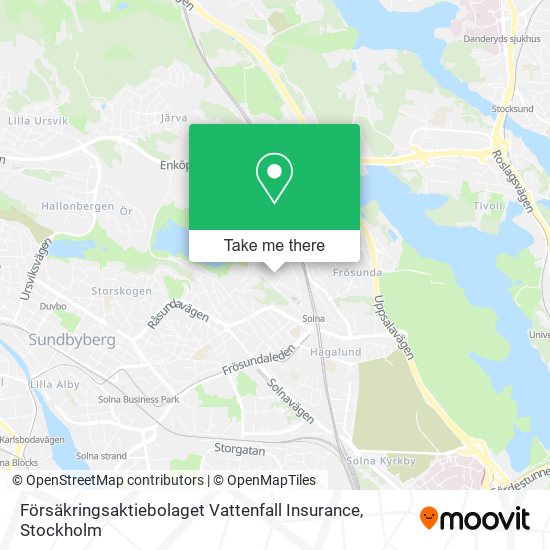 Försäkringsaktiebolaget Vattenfall Insurance map