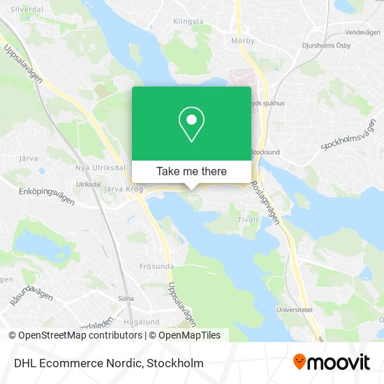 DHL Ecommerce Nordic map