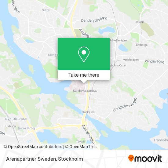 Arenapartner Sweden map