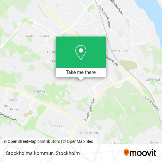 Stockholms kommun map