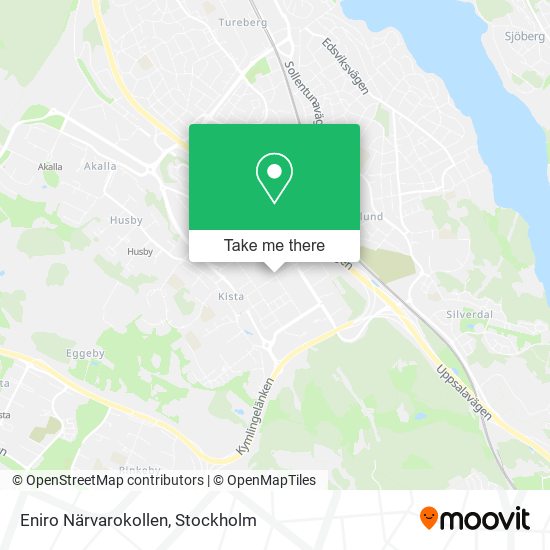 Eniro Närvarokollen map