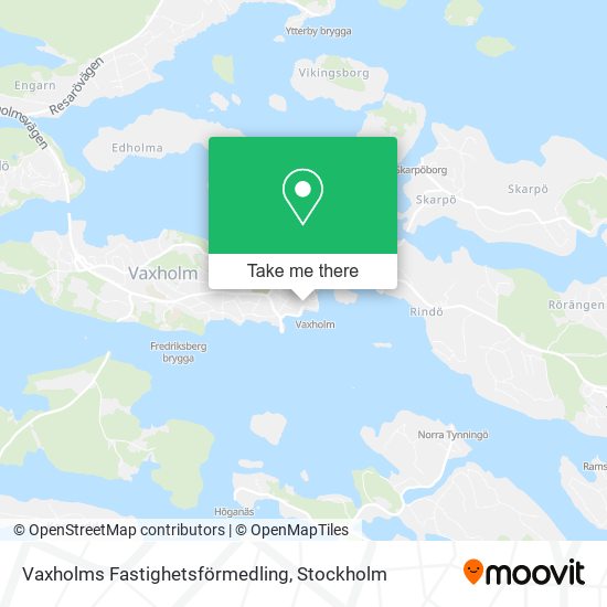 Vaxholms Fastighetsförmedling map