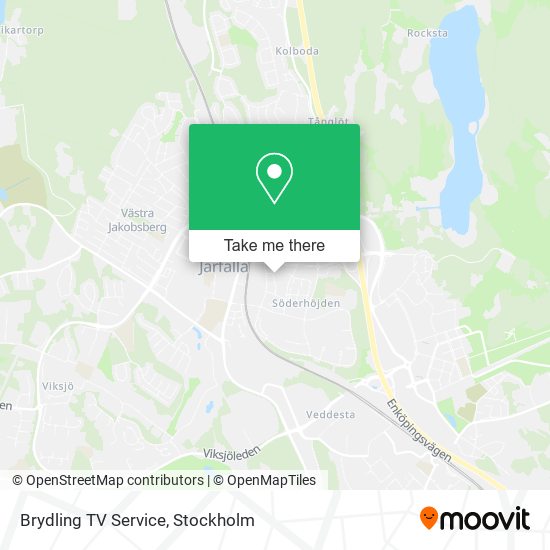 Brydling TV Service map