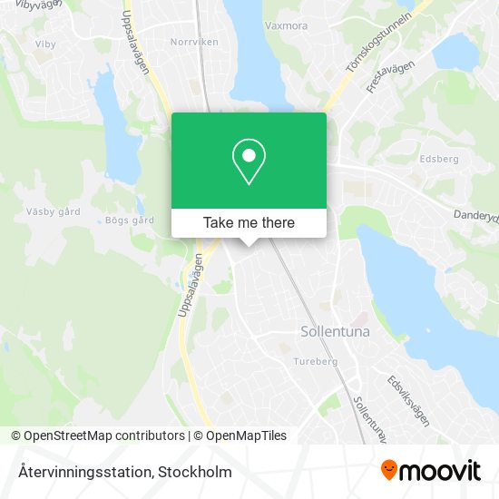 Återvinningsstation map