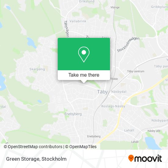 Green Storage map