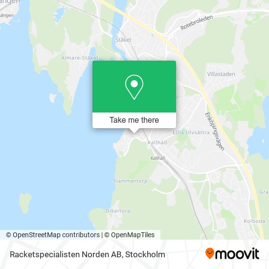 Racketspecialisten Norden AB map