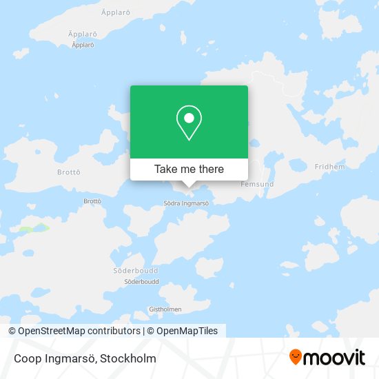 Coop Ingmarsö map