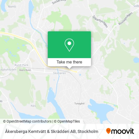 Åkersberga Kemtvätt & Skrädderi AB map