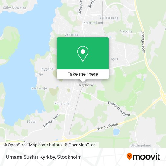 Umami Sushi i Kyrkby map