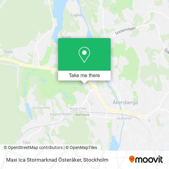 Maxi Ica Stormarknad Österåker map