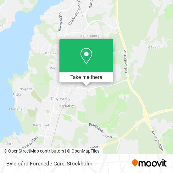 Byle gård Forenede Care map