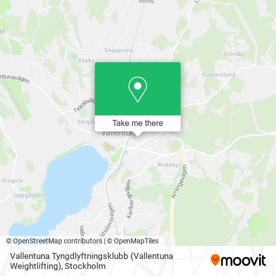 Vallentuna Tyngdlyftningsklubb (Vallentuna Weightlifting) map