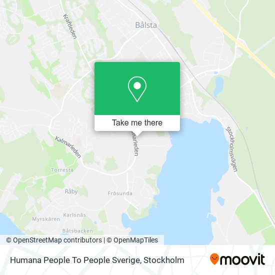 Humana People To People Sverige map