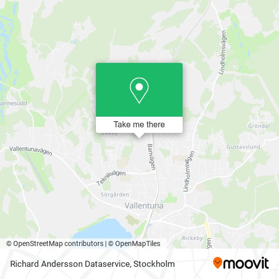Richard Andersson Dataservice map