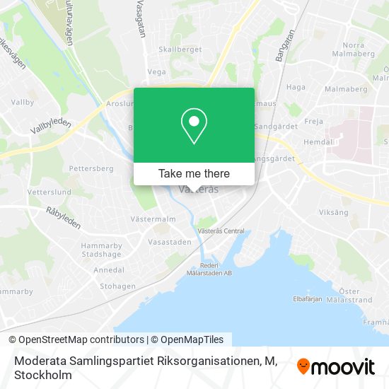 Moderata Samlingspartiet Riksorganisationen, M map