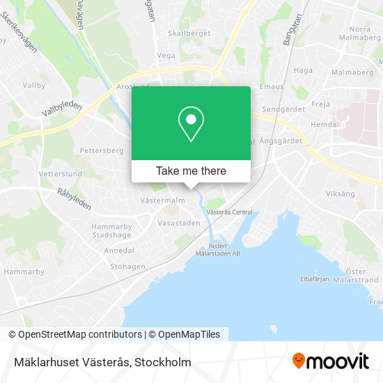 Mäklarhuset Västerås map