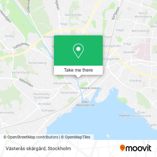 Västerås skärgård map