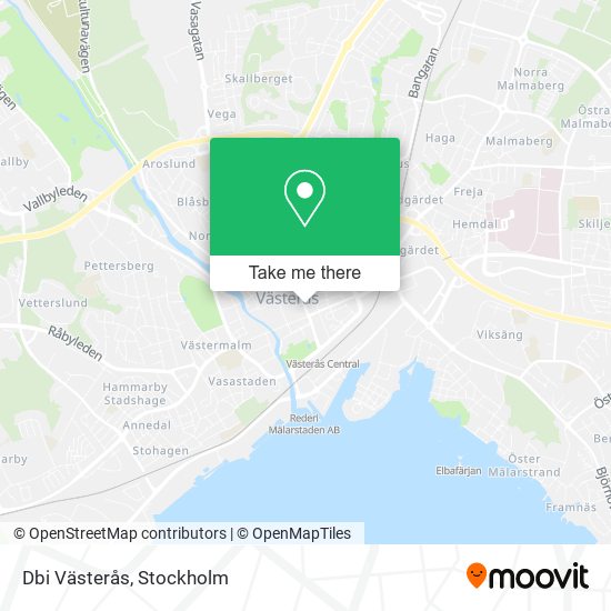 Dbi Västerås map