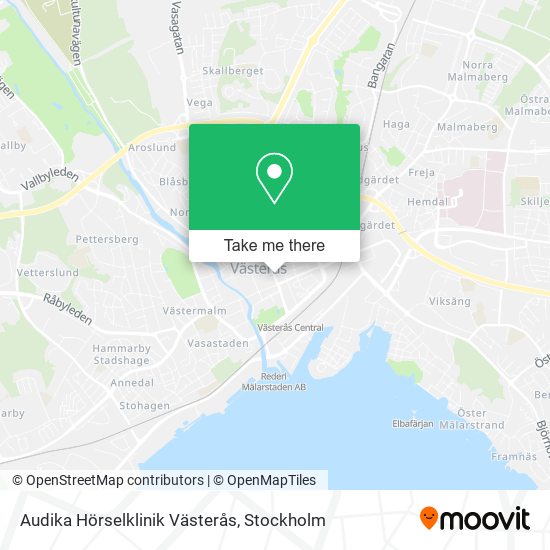 Audika Hörselklinik Västerås map