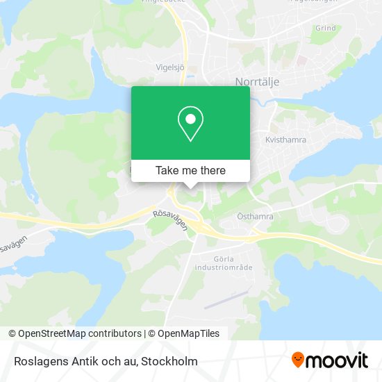 Roslagens Antik och au map